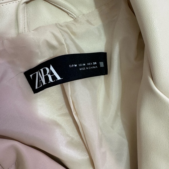 Zara Faux Leather Biker Jacket - Picture 4 of 7